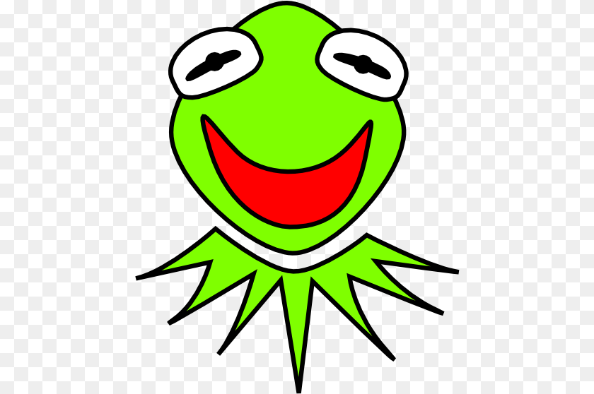 460x558 Kermit Clipart, Green, Amphibian, Wildlife, Frog Sticker PNG