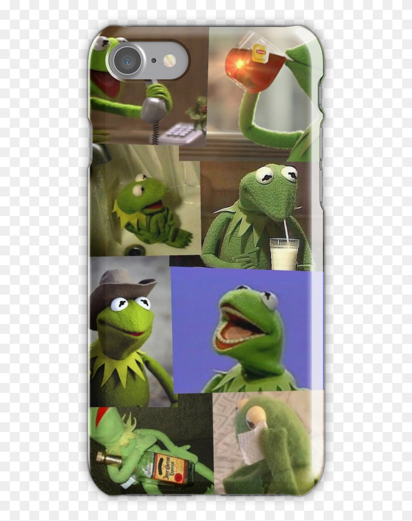 527x1001 Kermit The Frog Meme Iphone 7 Snap Case Kermit The Frog, Animal, Toy, Reptile HD PNG Download