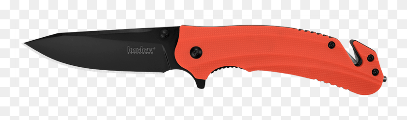 1281x309 Kershaw Barricade Spring Assisted Rescue Knife Kershaw Knives Orange, Blade, Weapon, Weaponry HD PNG Download
