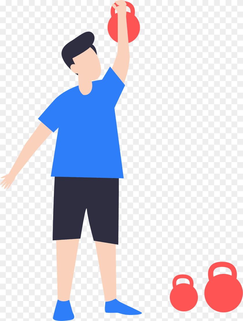 Kettlebell Workout Clothing, Shorts, Boy, Child Clipart PNG
