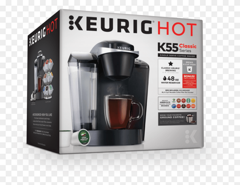 901x682 Keurig K55 Single Serve Programmable K Cup Pod Coffee Keurig K55 Box, Coffee Cup, Mixer, Appliance HD PNG Download