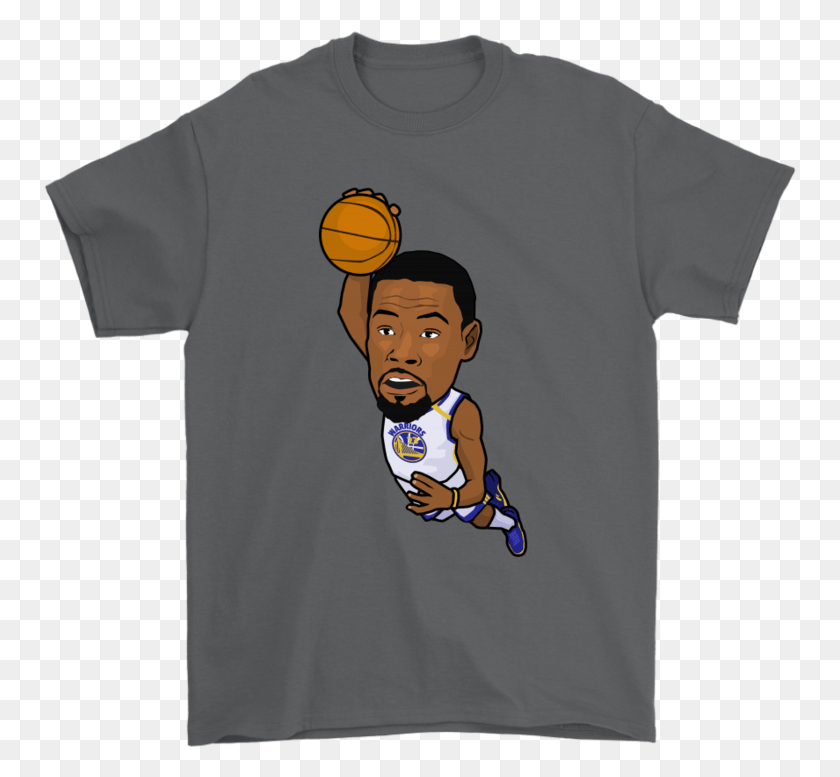 753x717 Kevin Durant Dunk, Clothing, Apparel, T-shirt HD PNG Download