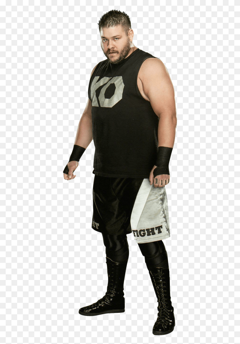 400x1144 Kevin Owens Logo Drew Mcintyre Vs Kevin Owens, Clothing, Apparel, Person HD PNG Download