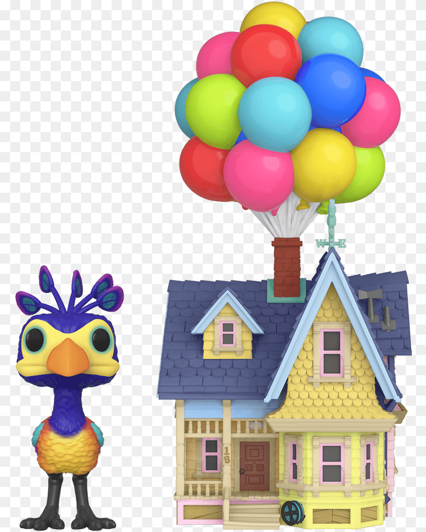 787x1049 Kevin With Up House Funko, Balloon, Toy, Neighborhood, Architecture Sticker PNG