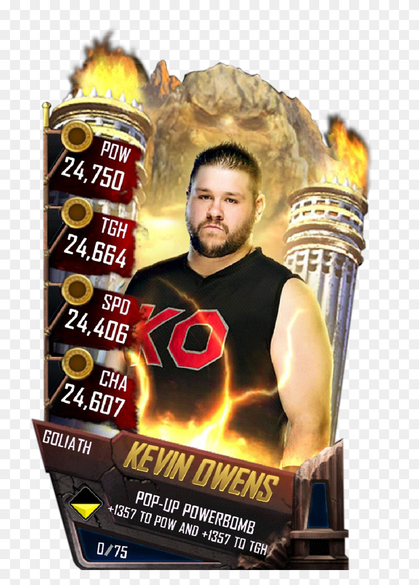 719x1112 Kevinowens S4 20 Goliath Wwe Supercard Goliath Cards, Person, Human, Poster HD PNG Download