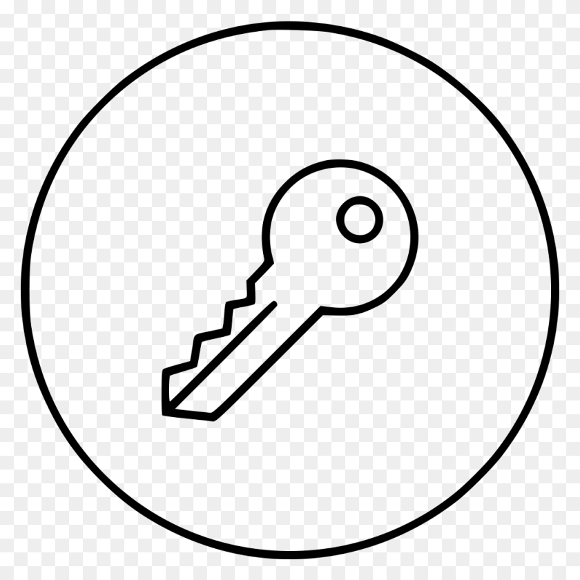 980x981 Key And Lock Password Icon Circle White HD PNG Download