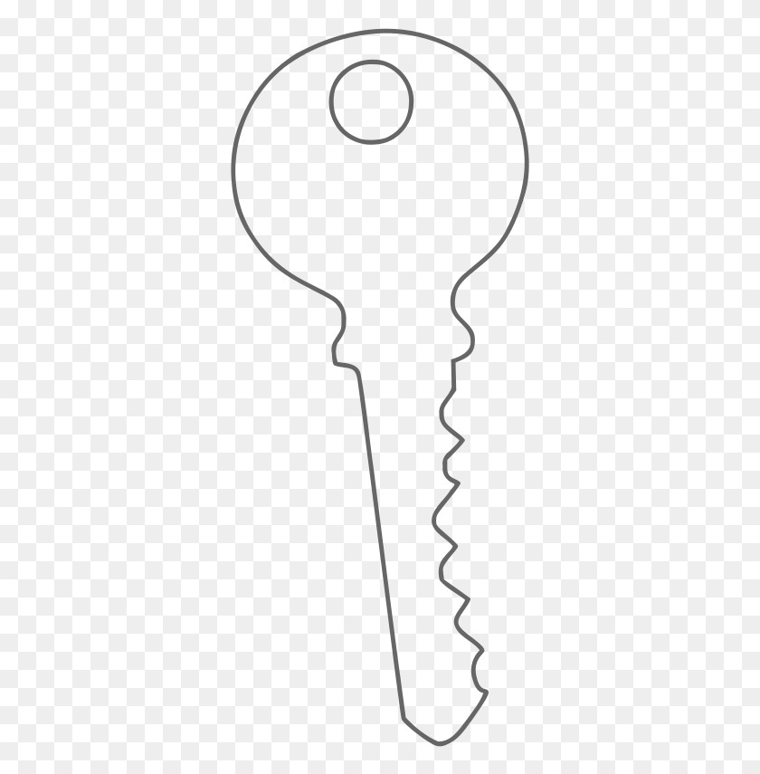 331x795 Key Clipart Outline Drawing, Bow, Sport, Sports HD PNG Download