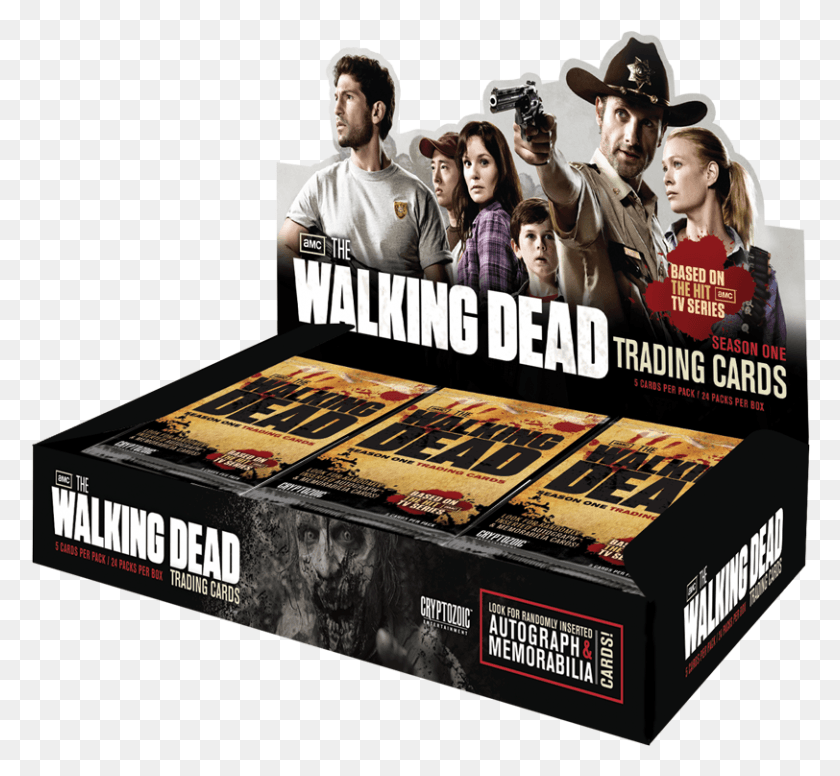 812x746 Key Features Dvd Collector Walking Dead, Person, Human, Advertisement HD PNG Download
