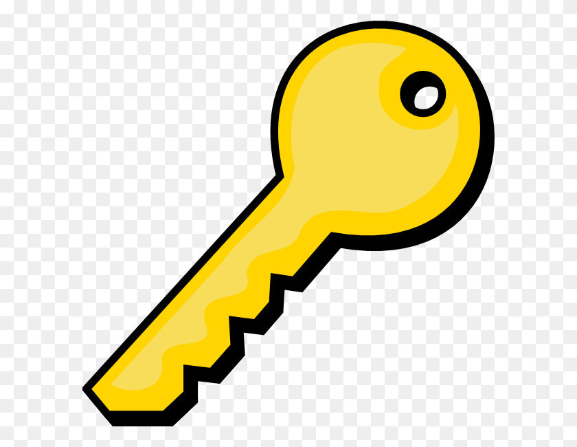 600x590 Key Image With Transparent Background Clip Art Key, Hammer, Tool HD PNG Download