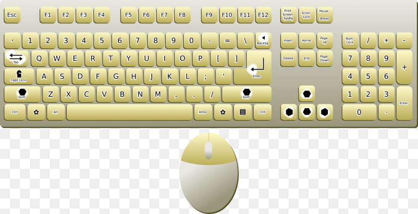 1920x984 Keyboard Clipart, Computer, Computer Hardware, Computer Keyboard, Electronics Sticker PNG