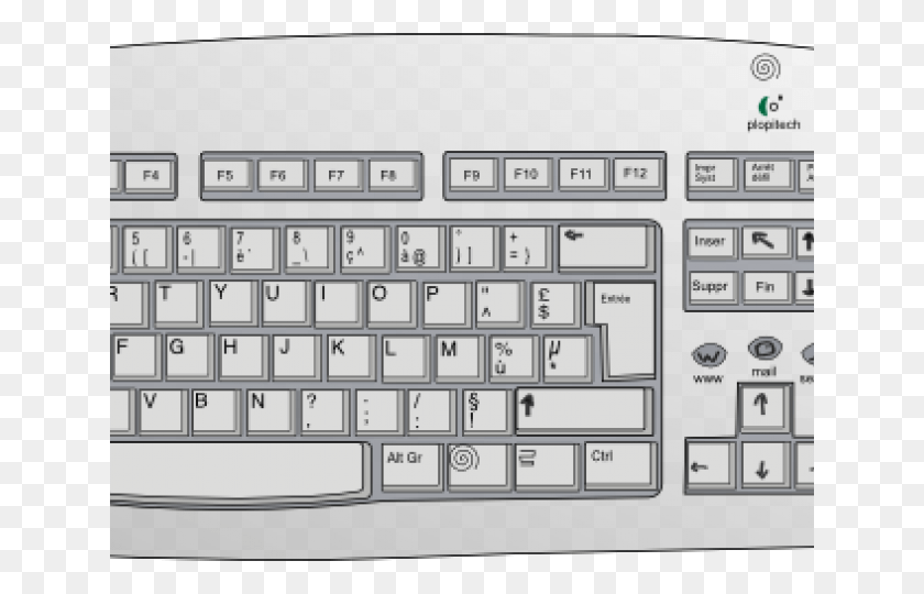 640x480 Keyboard Clipart Vector Computer Apple Magic Keyboard Us, Computer Hardware, Hardware, Electronics HD PNG Download