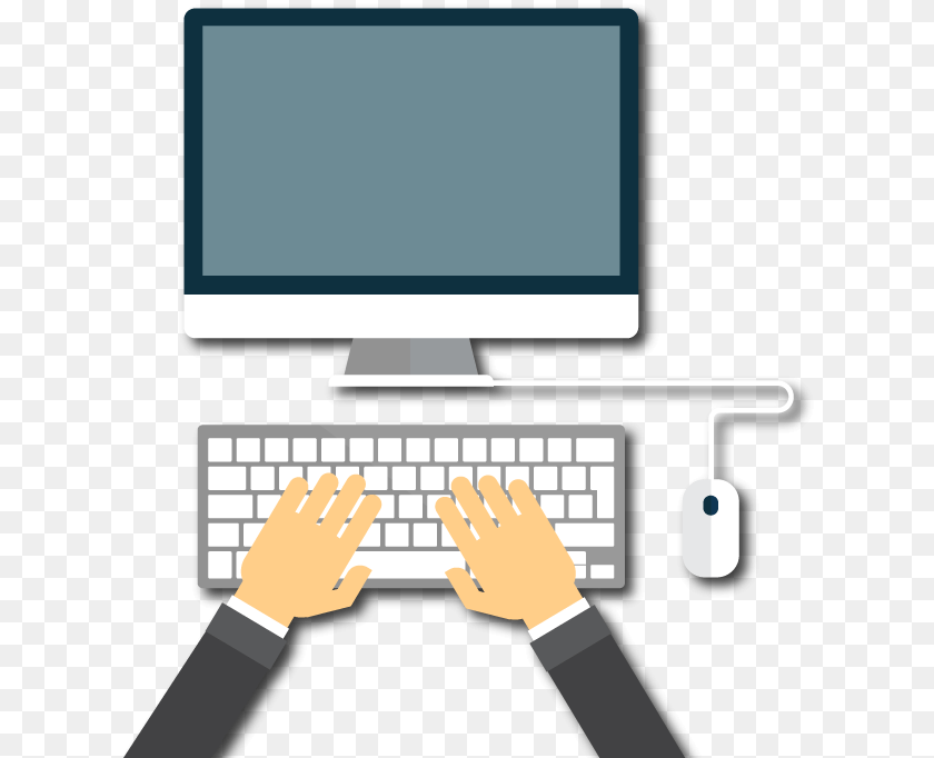 627x682 Keyboard With Hands, Computer, Computer Hardware, Computer Keyboard, Electronics Transparent PNG