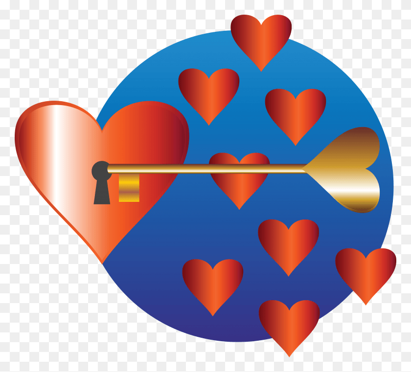 4000x3596 Keys To Success Love, Balloon, Ball, Heart HD PNG Download