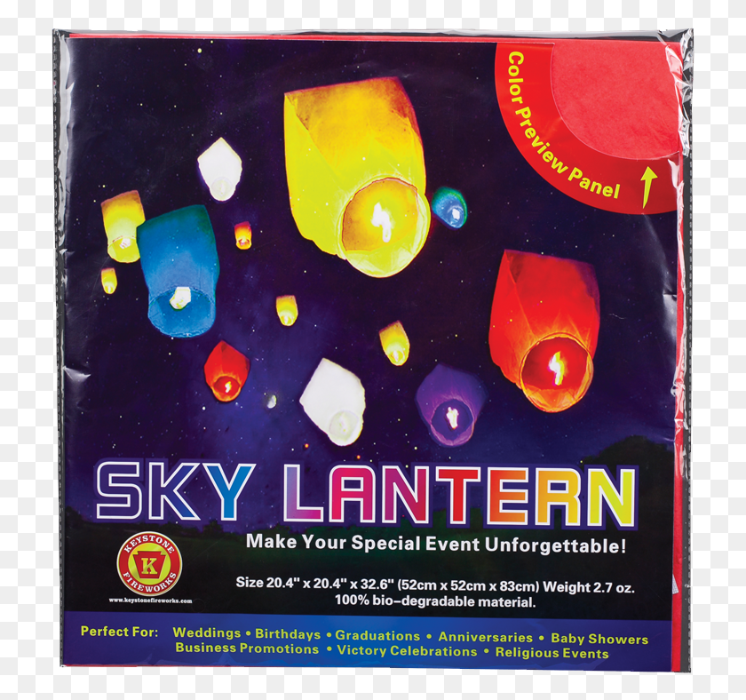 725x728 Keystone Fireworks Sky Lantern Flyer, Poster, Advertisement, Paper Descargar Hd Png