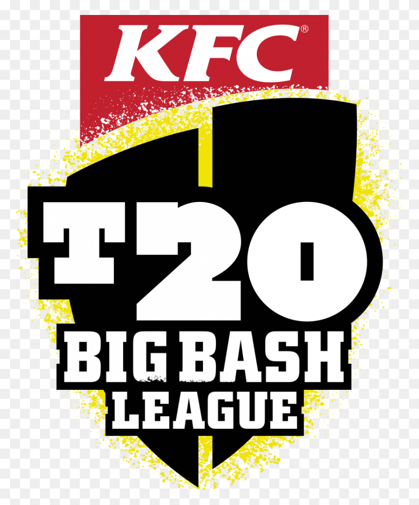 838x1024 Логотип Kfc Bbl T20 Big Bash, Реклама, Плакат, Флаер Png Скачать