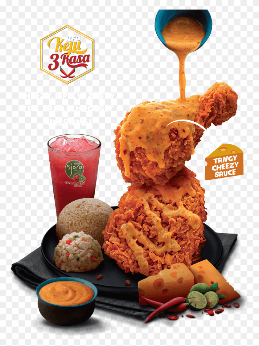 812x1107 Kfc Began With Colonel Harland Sanders Keju Tiga Biscuit, Fried Chicken, Food, Nuggets HD PNG Download