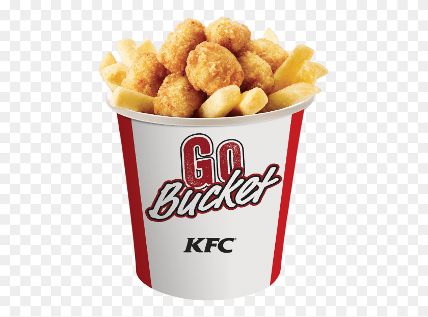 453x561 Kfc Canada Kfc Go Bucket, Fries, Food, Fried Chicken HD PNG Download