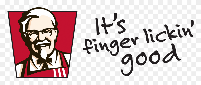 1691x645 Kfc Is Home To Finger Lickin39 Good Fried Chicken And Kfc Finger Licking Good, Text, Alphabet, Person HD PNG Download