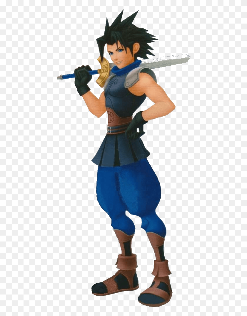 456x1013 Kh Bbs Zack Fair Cos Kingdom Hearts Birth By Sleep Characters, Figurine, Person, Human HD PNG Download