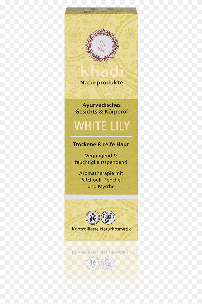312x1202 Khadi White Lily Oil Khadi, Text, Paper, Poster HD PNG Download