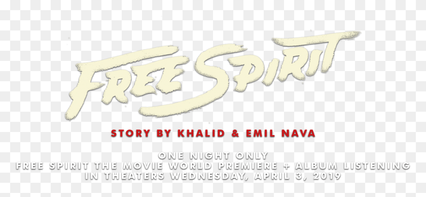 1442x607 Khalid Free Spirit Tour, Text, Label, Word HD PNG Download