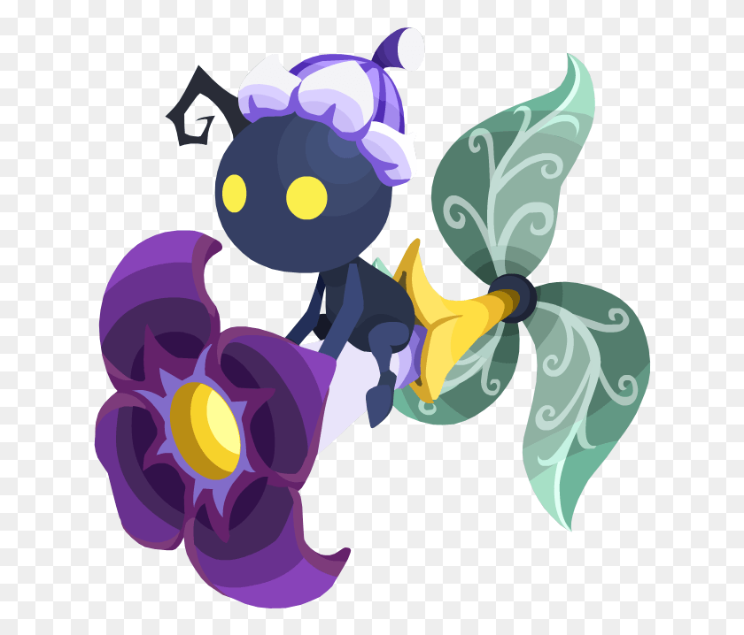 630x658 Khux Heartless Kingdom Hearts Flower Heartless, Graphics, Floral Design HD PNG Download