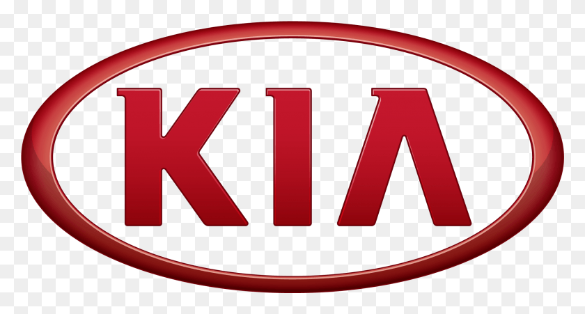 2205x1106 Descargar Png Kia Logo Kia Coche Símbolo Significado E Historia Marca De Automóvil Kia Motors, Etiqueta, Texto, Número Hd Png