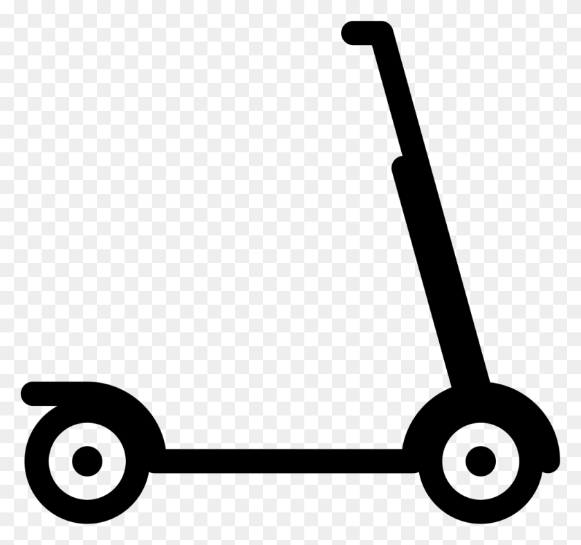 980x914 Kick Scooter Pic Scooter Icon, Vehicle, Transportation, Lawn Mower HD PNG Download