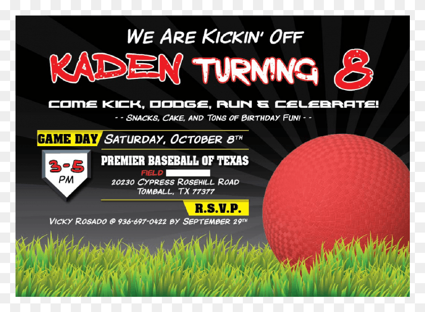 1201x858 Kickball Birthday Invitations Flyer, Poster, Paper, Advertisement HD PNG Download