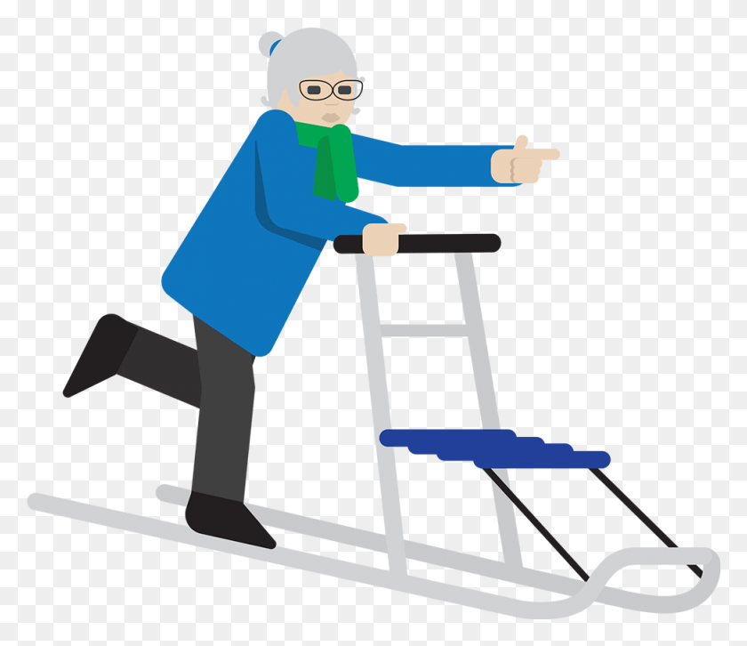 974x832 Kicksled Is Kicksled Clipart, Standing, Outdoors, Sport HD PNG Download