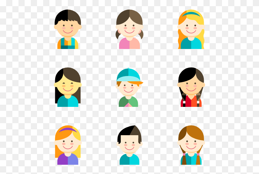 493x505 Kid Avatars Kid Icon Vector, Person, Human, Face HD PNG Download