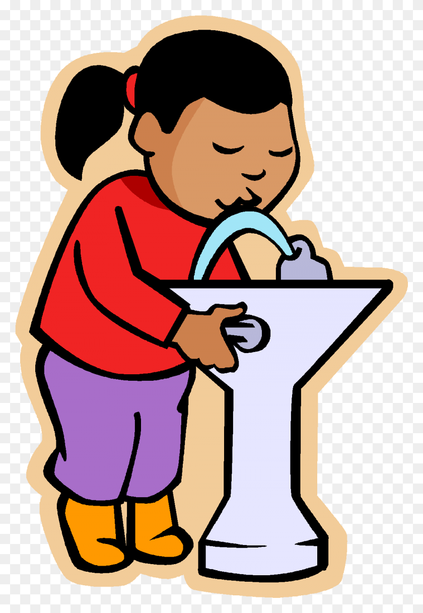 1092x1621 Kid Drinking Water Clipart Drink Water Fountain Clipart, Symbol, Recycling Symbol, Washing HD PNG Download