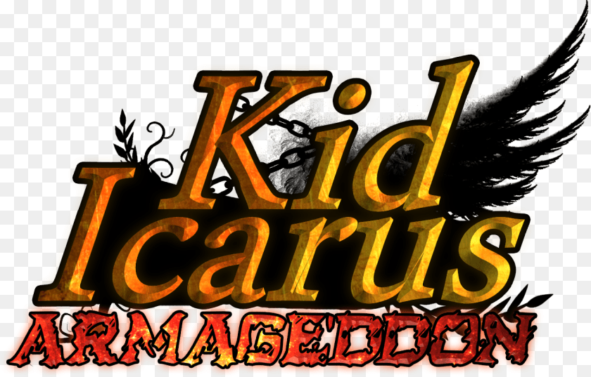 1297x829 Kid Icarus Armageddon Logo Final Kid Icarus Logo Font, Book, Publication, Text Clipart PNG