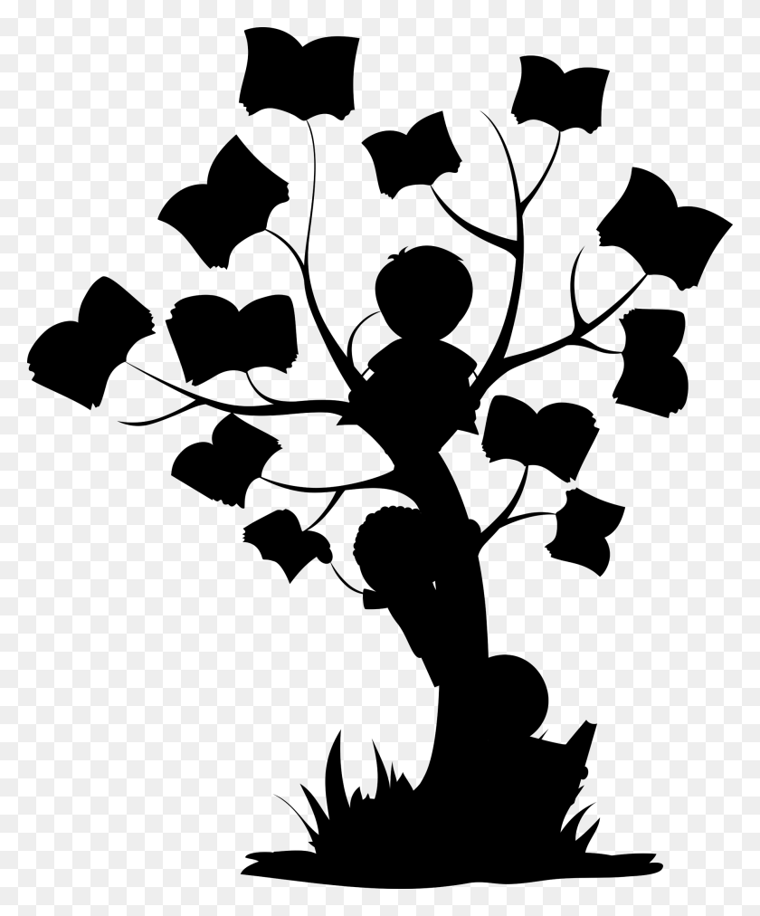 1966x2400 Kid Learning Silhouette Clip Art Reading Books, Cross, Symbol HD PNG Download