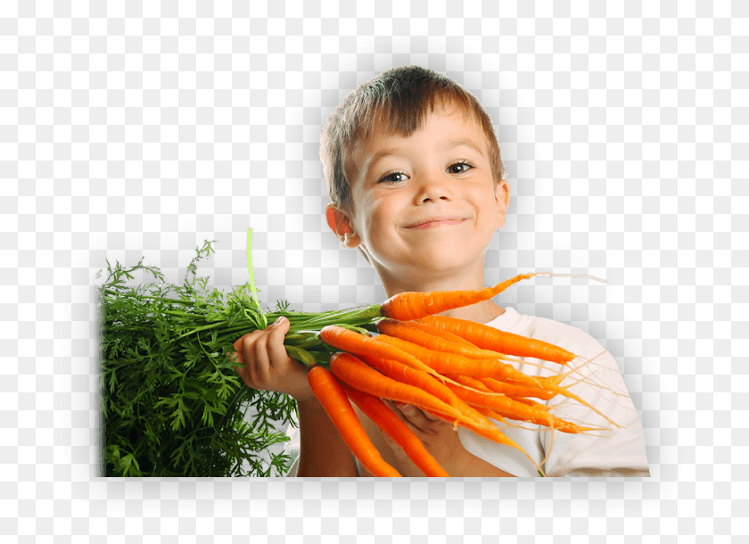 701x550 Ребенок С Морковкой, Растение, Человек, Человек Hd Png Скачать
