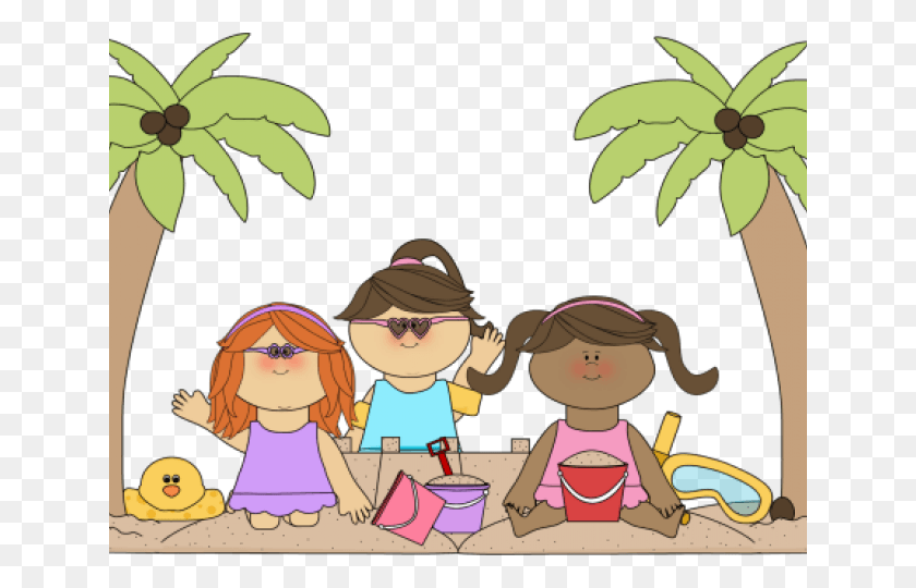 640x480 Kids Beach Clipart, Person, Human, People HD PNG Download