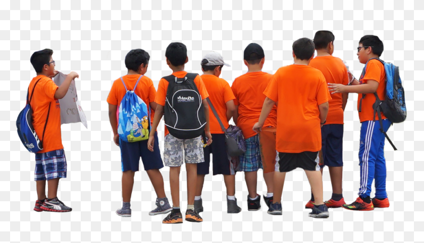 959x521 Kids Group Standing Crew, Person, Human, Shorts HD PNG Download