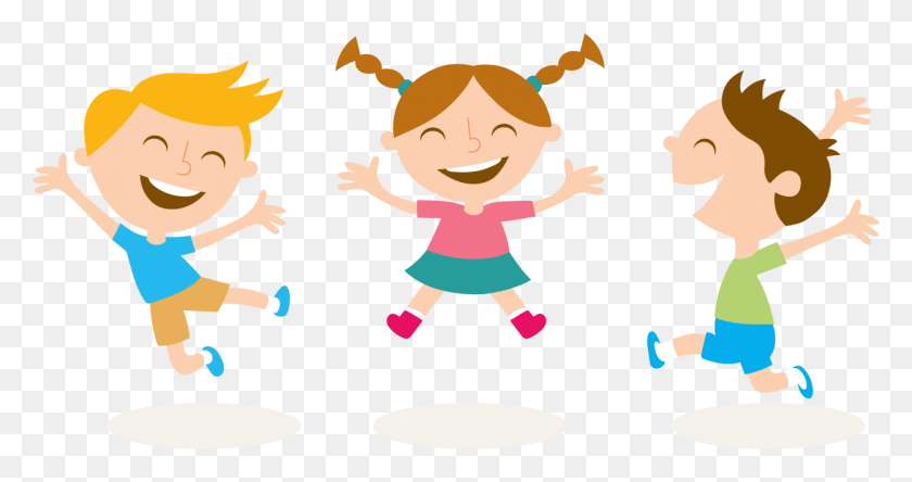 1249x615 Kids Jumping Kids Cartoon, Person, Human, Girl HD PNG Download
