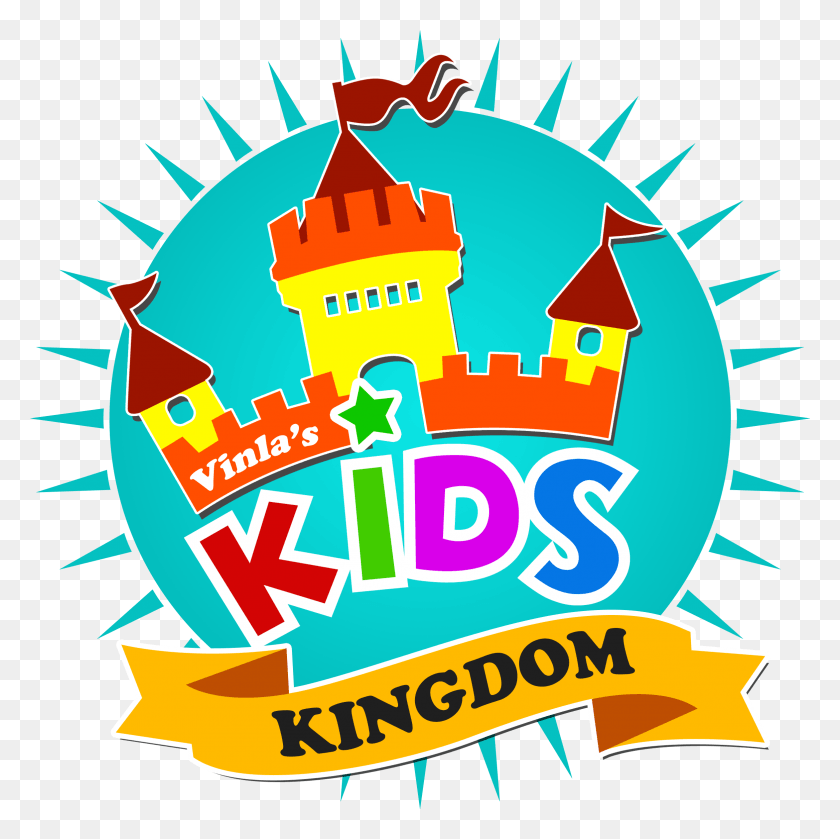 2346x2345 Kids Kingdom Logo 1 Ilustración, Multitud, Carnaval, Cartel Hd Png