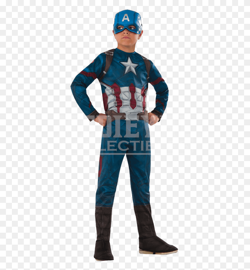 462x845 Kids Marvel Civil War Captain America Costume Kids Captain America Costume, Clothing, Apparel, Person HD PNG Download