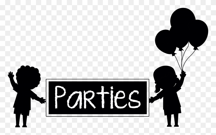 2168x1302 Kids Parties Silhouette, Text, Person, Human HD PNG Download