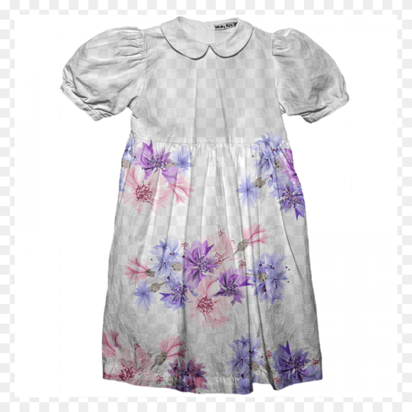910x910 Детское Праздничное Платье Chrysanths, Одежда, Блузка, Растение Hd Png Скачать