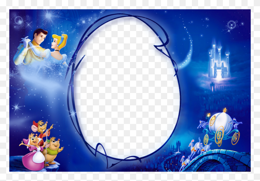 1290x867 Kids Photo Frame With Princess Cinderella Cinderella Backgrounds, Graphics, Angry Birds HD PNG Download