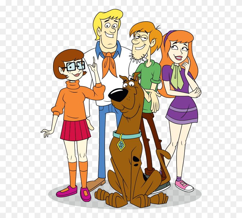 561x698 Niños Jugando A Atrapar Pluspng Scooby Doo Fan Art, Persona, Humano, Personas Hd Png Descargar