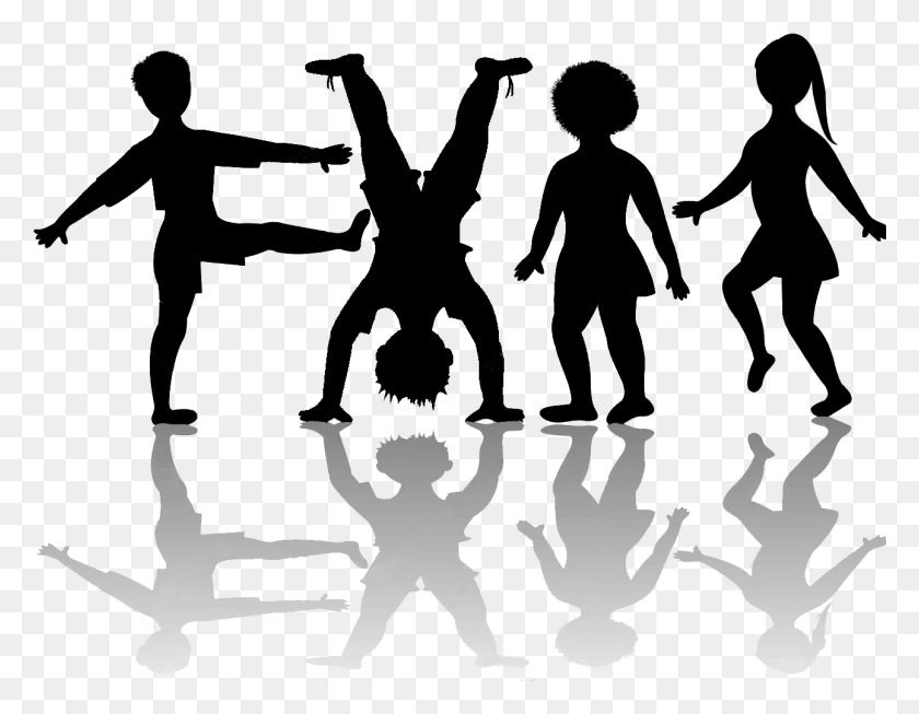 1291x983 Kids Playing Silhouette Registration Children Having Fun And Playing, Person, Human HD PNG Download