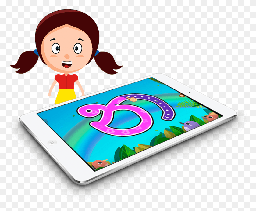 1001x811 Kids Sinhala Learning Cartoon, Computer, Electronics, Tablet Computer HD PNG Download