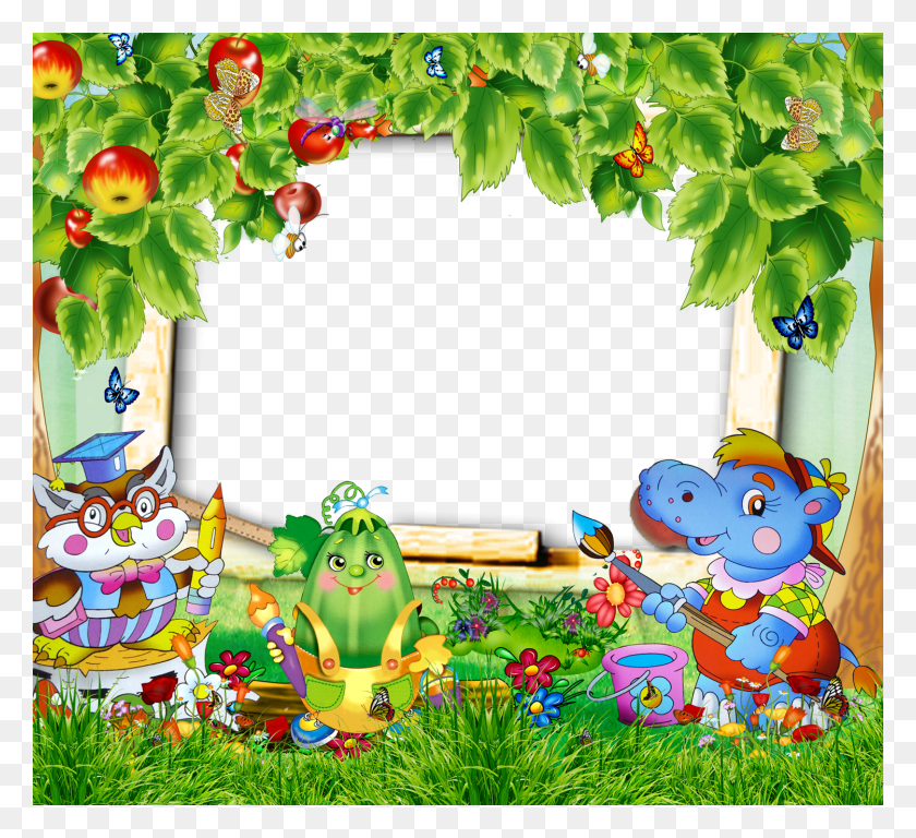 1500x1362 Kids Transparent Frame Kids Transparent Frames, Plant, Outdoors, Potted Plant HD PNG Download