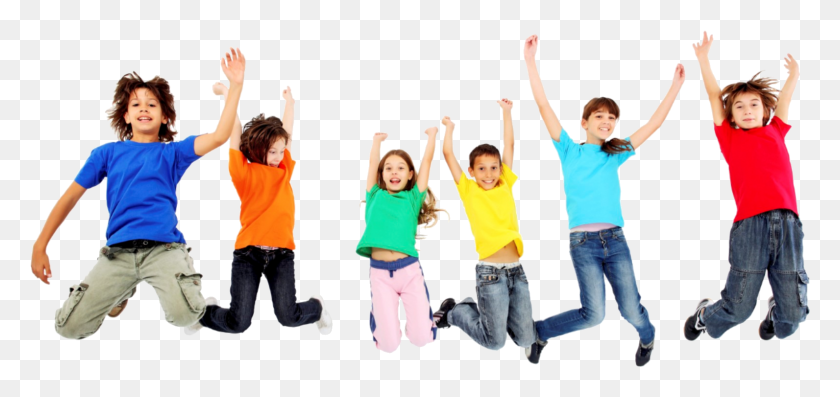 1592x689 Дети Прозрачные Прыжки Счастливые Дети Белый Фон, Человек, Одежда, Брюки Hd Png Скачать