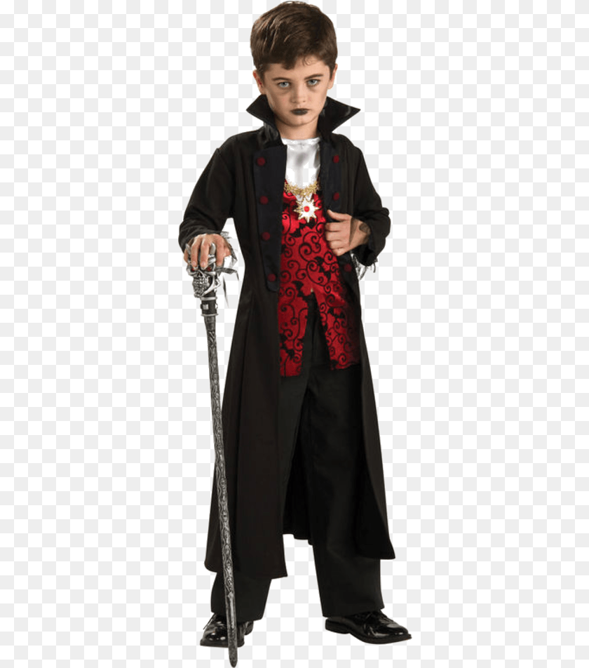 335x952 Kids Vampire Costume, Clothing, Coat, Fashion, Person Transparent PNG