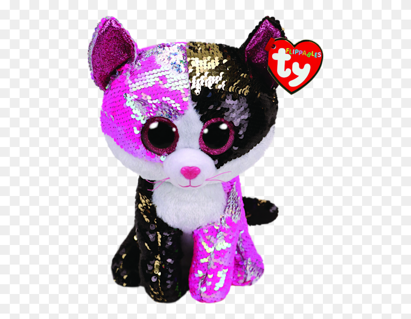 485x591 Kidstuff Beanie Boo Lentejuelas Gato, Juguete, Felpa, Piñata Hd Png